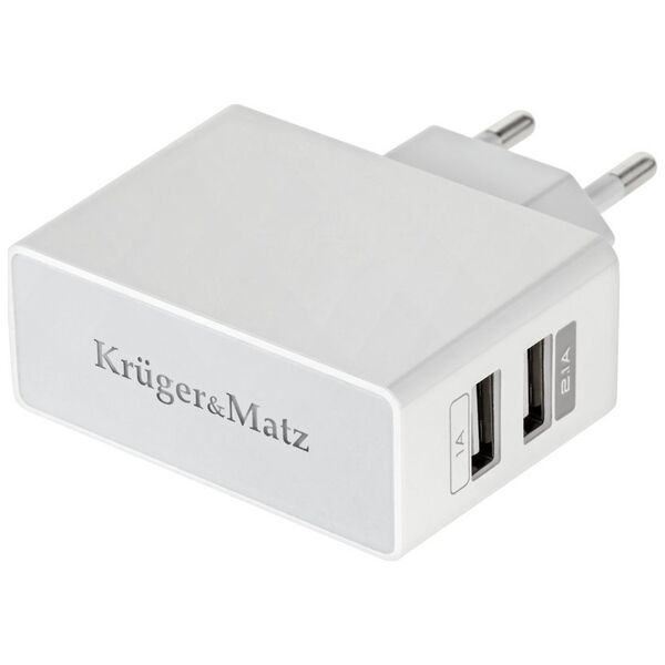 Ładowarka Kruger&Matz Ładowarka dualUSB Kruger&amp|Matz 2100mA