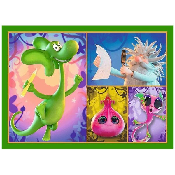 Puzzle 4w1 Świat Smoka Diplodoka Trefl