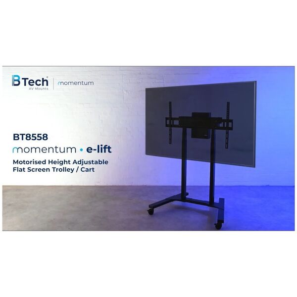Mobilny statyw z elektryczną regulacją wysokości B-Tech Momentum E-Lift BT8558/B