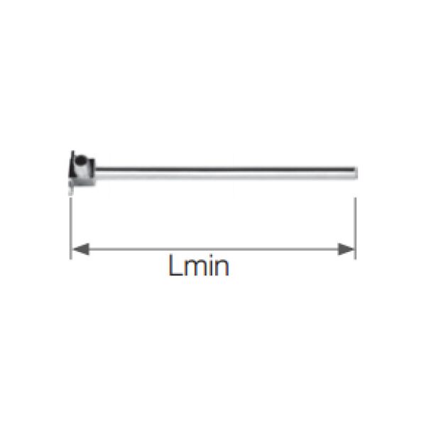 KAN-therm Kolano mosiężne Push 14x2 z rurą miedzianą 15mm ze wspornikiem 9014.450