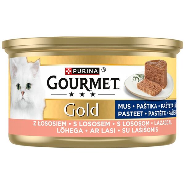 Purina Gourmet Gold mus z łososiem 85g
