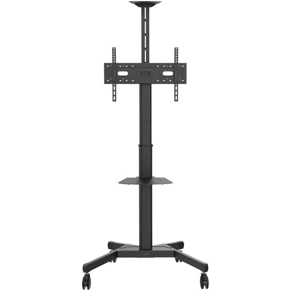 VISION Professioneller Display-Bodenstander - LEBENSLANGE GARANTIE - Stahlkonstruktion - Trolley passt fur Displays 31-80" mit VESA-Grossen bis zu 600 x 400 - Dreht von Hoch- zu Querformat - Kurbelgriff zur Hohenverstellung - Neigungsverstellung - Lap