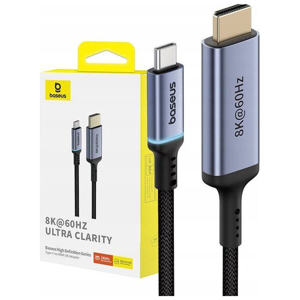 Kabel Baseus Kabel Baseus USB-C / HDMI 2.1 8K 60Hz 1.5m czarny