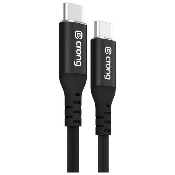 Crong Soft Link - Kabel 100W PD 5A USB-C do USB-C 120cm (czarny)