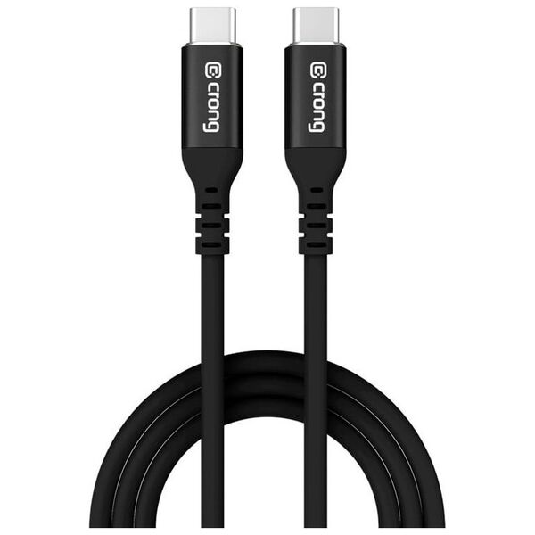 Crong Soft Link - Kabel 100W PD 5A USB-C do USB-C 200cm (czarny)