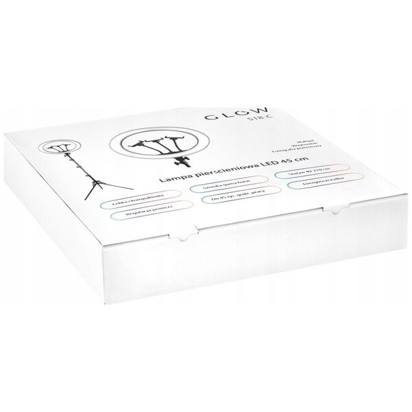 Lampa pierścieniowa Activeshop GLOW lampa pierścieniowa ring 18" bsc ze statywem 45W