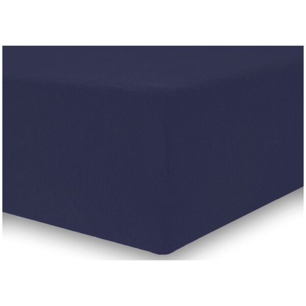 Decoking Prześcieradło Fitted/amber/navyblue/80-90x200+30 cm