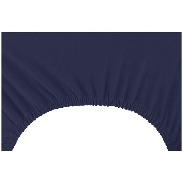 Decoking Prześcieradło Fitted/amber/navyblue/80-90x200+30 cm