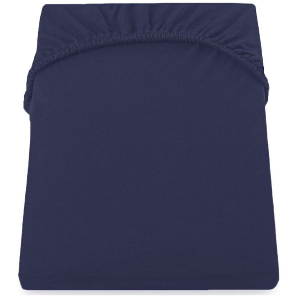 Decoking Prześcieradło Fitted/amber/navyblue/80-90x200+30 cm