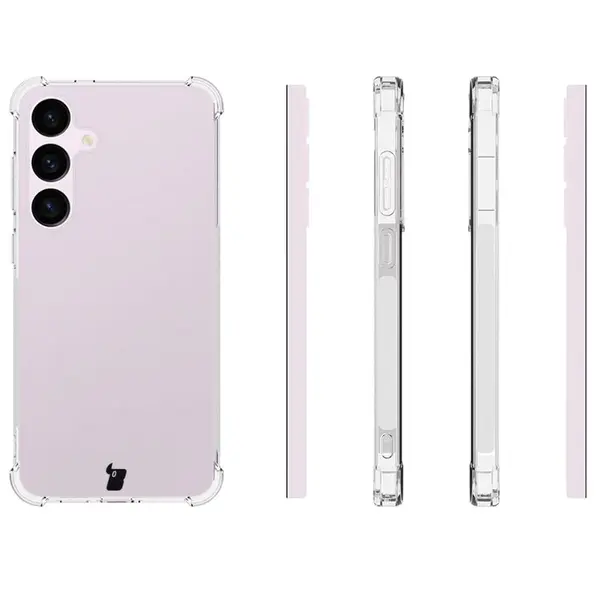 Bizon Case Clear Pack case + 2x tempered glass + lens protection Samsung Galaxy S24+ Plus clear