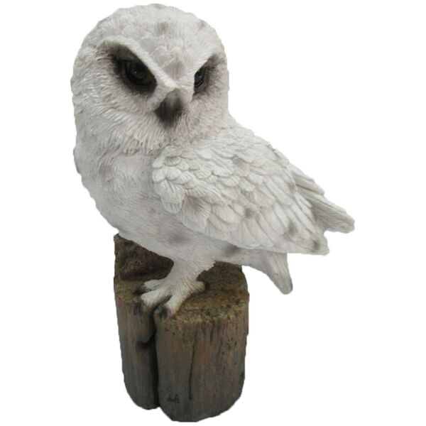 DECORATION OWL ON TRUNK MIX7.6X7X15.3CM