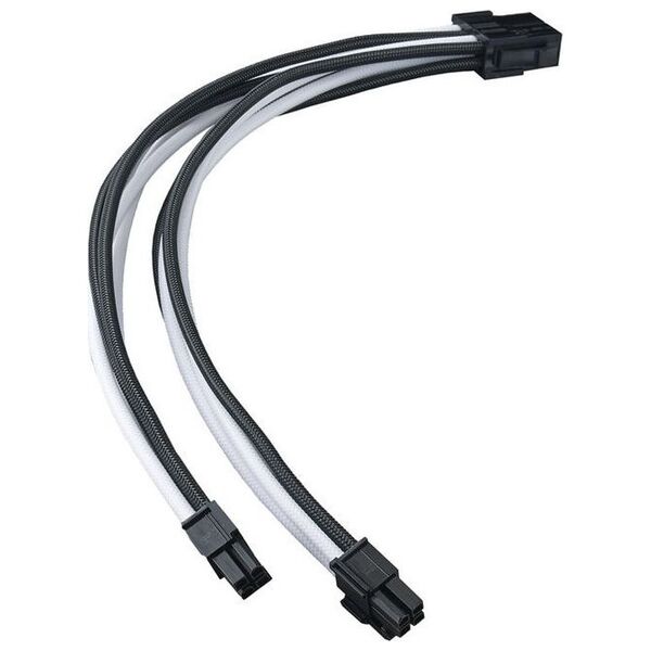 Καλώδιο SilverStone SilverStone EPS 8-Pin zu EPS/ATX 4+4-Pin, 300mm - μαύρο/weiß 13333425 4710679814056