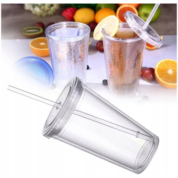 MiiR MiiR - Everywhere Straw Tumbler Transparent - Κύπελλο με καλαμάκι 470ml 14162922 840150801146