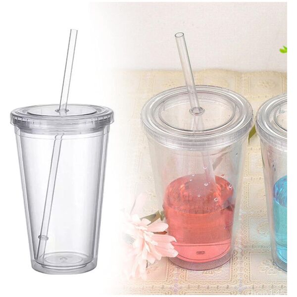 MiiR MiiR - Everywhere Straw Tumbler Transparent - Κύπελλο με καλαμάκι 470ml 14162922 840150801146