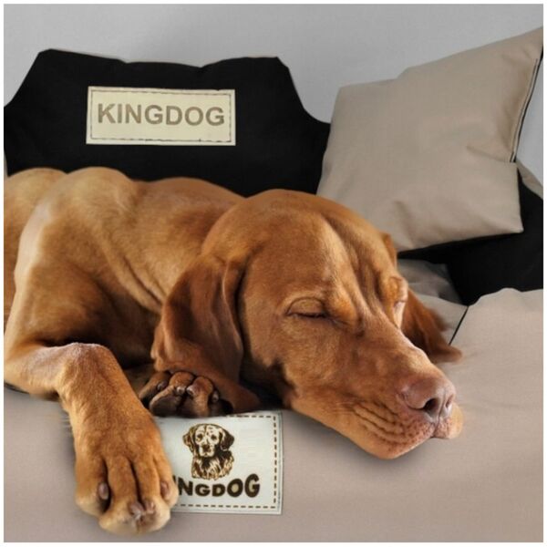 AIO Europe Legowisko dla psa 145 x 115 Ciemnoszare KingDog