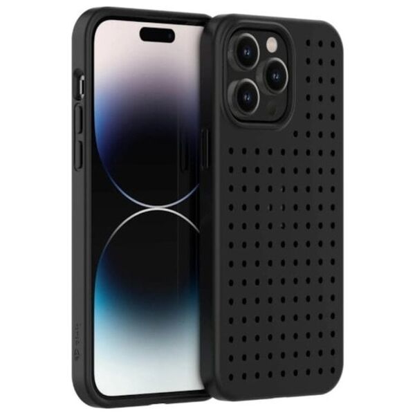 Pinit Pinit Dynamic + Emoji Pin Case Σετ iPhone 14 Pro Max 6,7" μαύρο/μαύρο μοτίβο 3 13002143 5905359817314