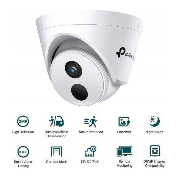 Kamera IP TP-Link TP-Link VIGI C430I(4mm), 3MP, Turret, PoE, IR 30m