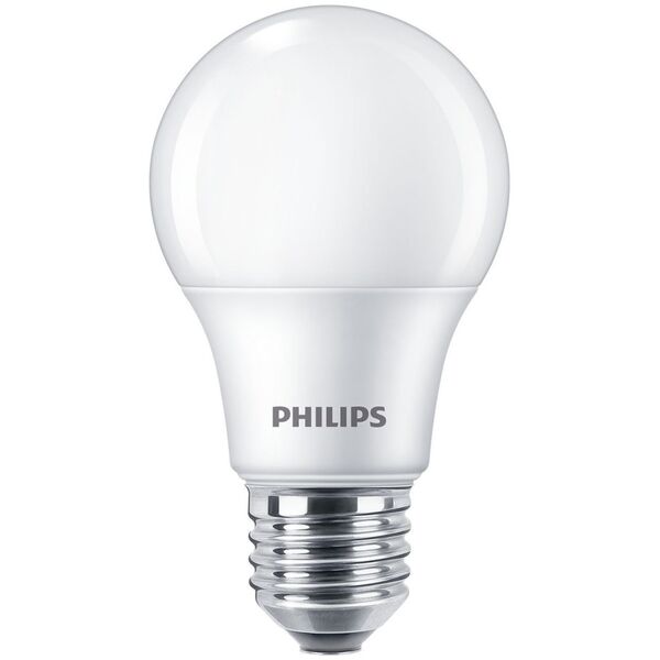 Signify Philips LED classic Lampe 60W E27 Warmw 806lm Plaste weiß 2erP