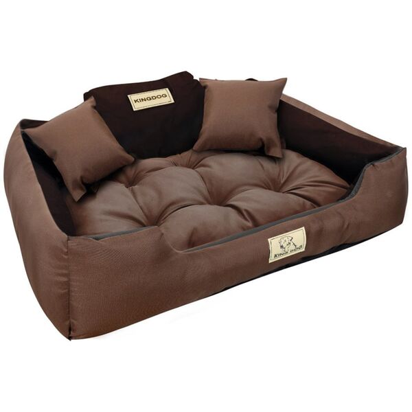 AIO Europe Legowisko dla psa 130x105 Brązowe KingDog