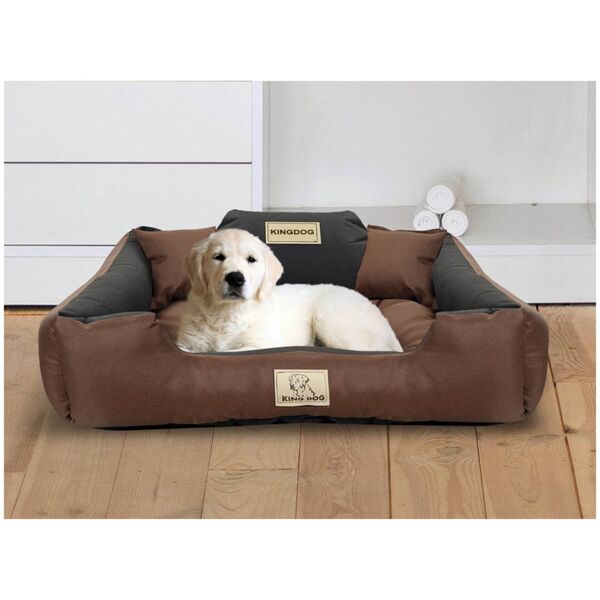 AIO Europe Legowisko dla psa 130x105 Brązowe KingDog