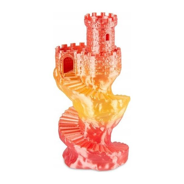 SPECTRUM Tisková struna (filament) PLA SILK RAINBOW 1.75mm FIRE RED 1kg