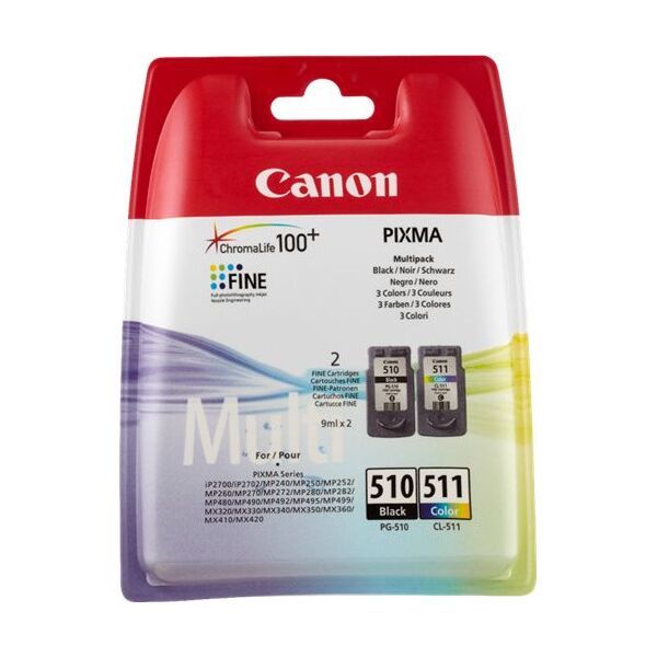 Tusz Canon tusz PG-510/CL-511 2970B010 (cyan, magenta, yellow, black)
