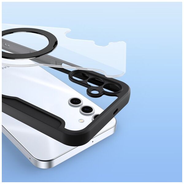 Etui Dux Ducis Skin X Pro na Samsung Galaxy S25+ z MagSafe i portfelem - czarne