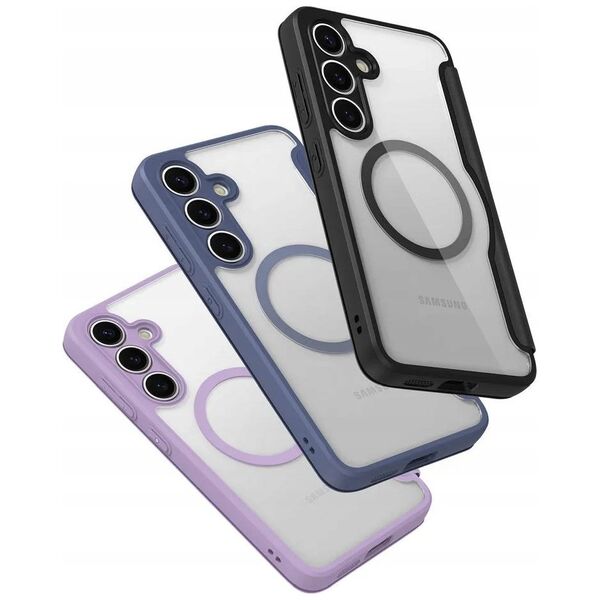 Etui Dux Ducis Skin X Pro na Samsung Galaxy S25+ z MagSafe i portfelem - czarne