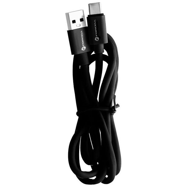 Kabel USB ForCell FORCELL C398 kabel USB A do Typ C QC3.0 3ATUBA 1 m czarny