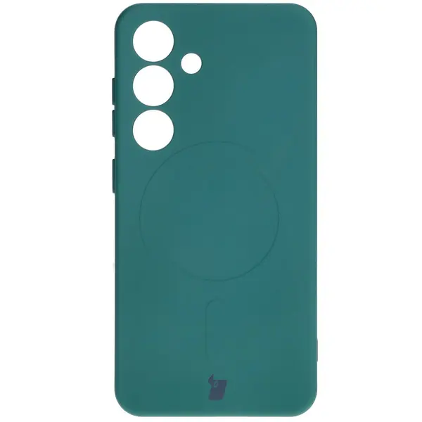 Bizon Case Silicone Magnetic Samsung Galaxy S25 / Galaxy S24 dark green