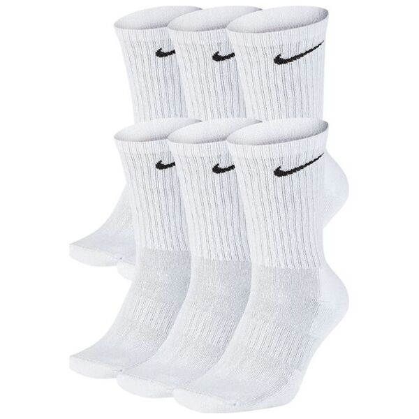 Nike Nike Everyday Cushion Crew 6Pak skarpety wysokie 100 : Rozmiar - 34 - 38