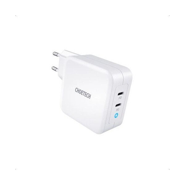Φορτιστής Choetech Kroviklis CHOETECH GaN 2xUSB Type-C: 100W, PD 13227261 6971824979817
