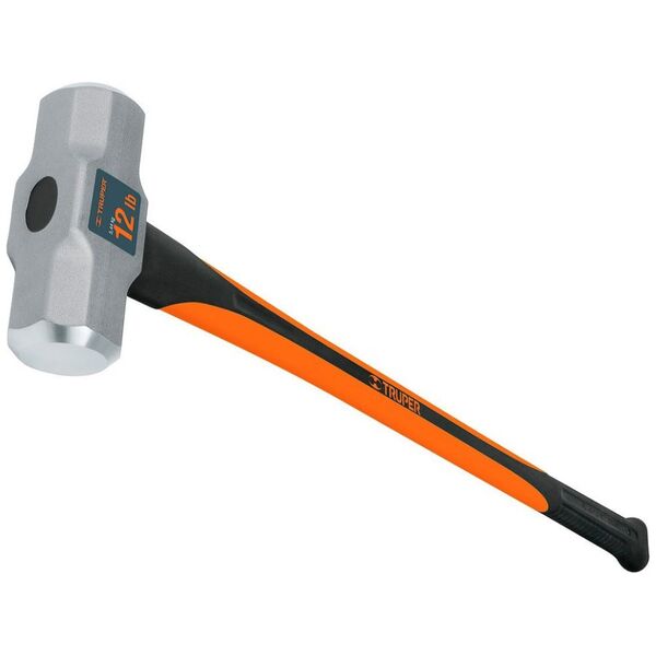 Truper Kūjis su stikloplastiko kotu. 91cm ilgio, 5400g. Frezuoti galai. Heavy-Duty įrankis Truper®