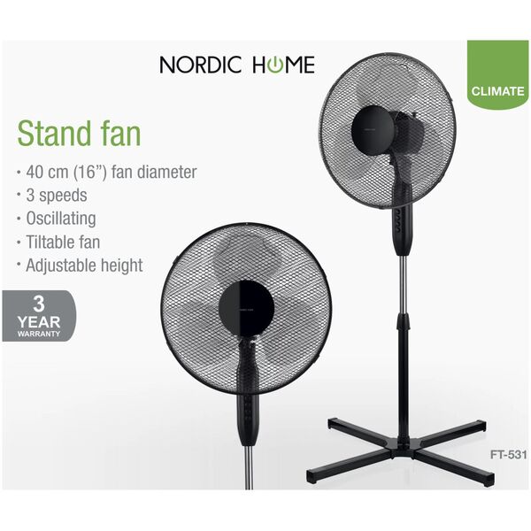 Ανεμιστήρας Nordic Home Culture Nordic Home Culture Ventiliatorius NHC FT-531 13417155 7333048031082
