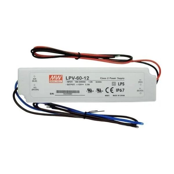 Τροφοδοτικό Hismart Maitinimo šaltinis 12V, 5A, 60W, IP67 13422619 9990000700394
