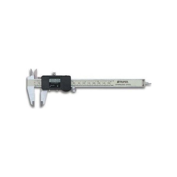 Truper Skaitmeninis slankmatis. Tikslumas 0,01 χλστ. Minimalus matuojamas storis 0,01mm, didžiausias matuojamas storis 150mm Truper® 13442906 7501206641811
