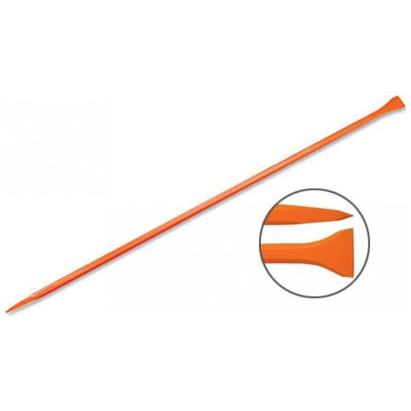 Truper San Angelo tiesus laužtuvas 6kg, 25x1500mm. Vienas galas smailus, kitas 72mm pločio plokščias. Šešiakampis strypas, grūdintas plienas Truper® 13783494 7501206631607