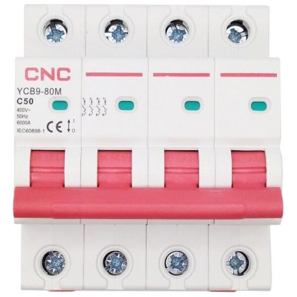 CNC CNC Automatinis jungiklis, 4P, 50A, C class, 6kA 13784108 6942034316174