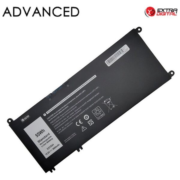 Bateria Extra Digital Nešiojamo kompiuterio baterija DELL 33YDH, 55Wh, Extra Digital Advanced