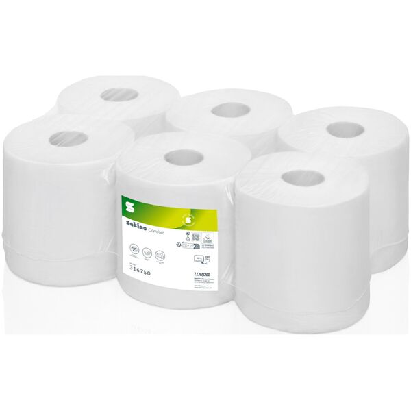 Zewa Popieriniai ranksluoščiai SuperSoft/traukiama iš centro CF1,, Satino 14080399 4000735330911