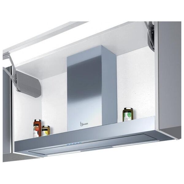 Franke hood Ner.plieno spalvos T formos and spintelę montuojamas gartraukis Baraldi Integra Inside 56cm 380m3/h 14080486 8054382481980
