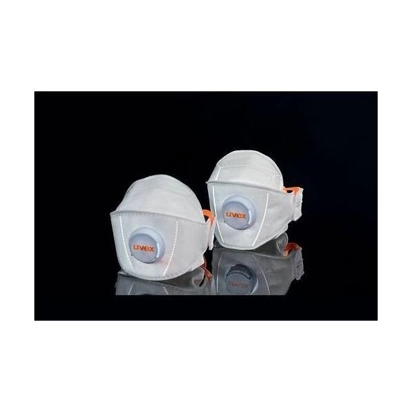 Uvex Respiratorius Uvex silv-Air Premium 5210 FFP2, sulankstomas, su vožtuvu,3 vnt, mažmeninė pakuotė