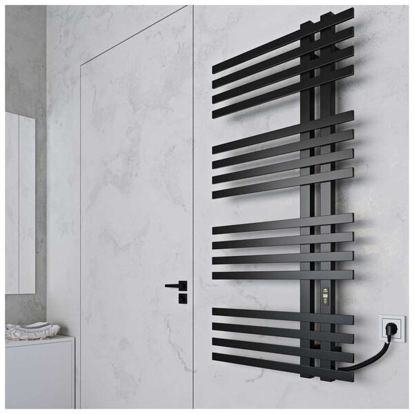 Καλοριφέρ μπάνιου Kosser Rankšluosčių džiovintuvas Kosser Brash 1200x600/16 EL laikmatis juodas 14249934 2000962920673