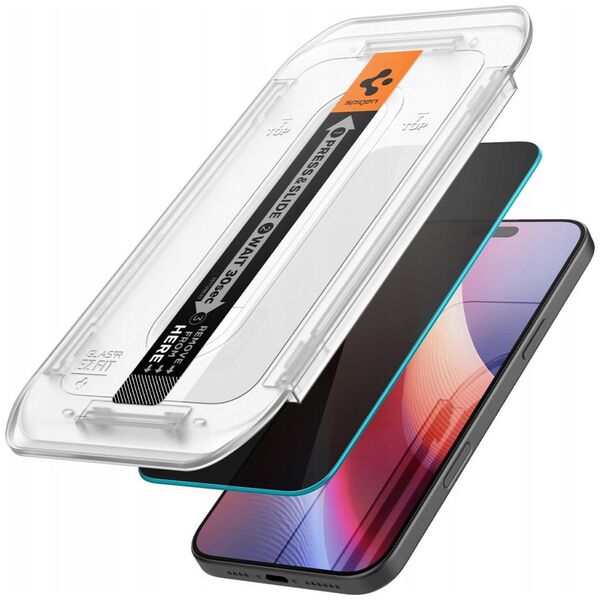 Spigen Spigen Glass tR EZ Fit HD (Privacy) 1 Pack, transparency - iPhone 16 Pro