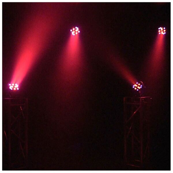 LIGHT4ME LIGHT4ME BLACK PAR 30x3W RGBA-UV LED reflektor sceniczny estradowy