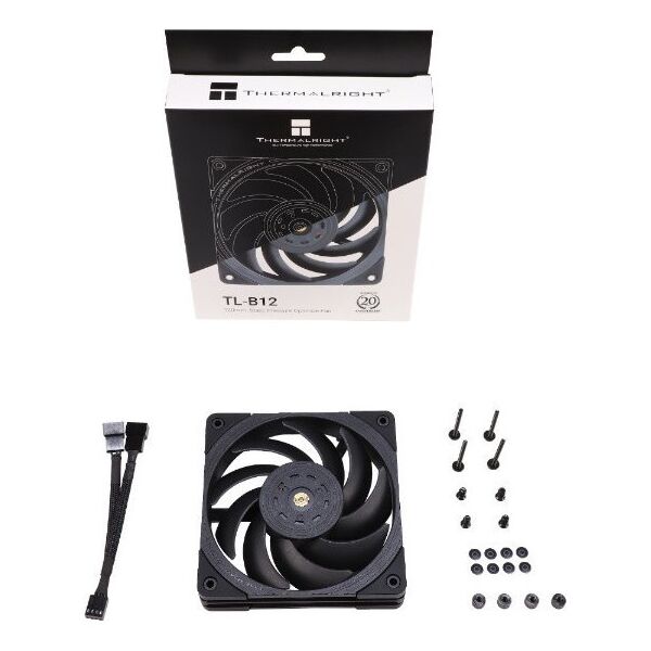 Thermalright TL-B12 PWM Juodas (Juodas) Ventiliatorius