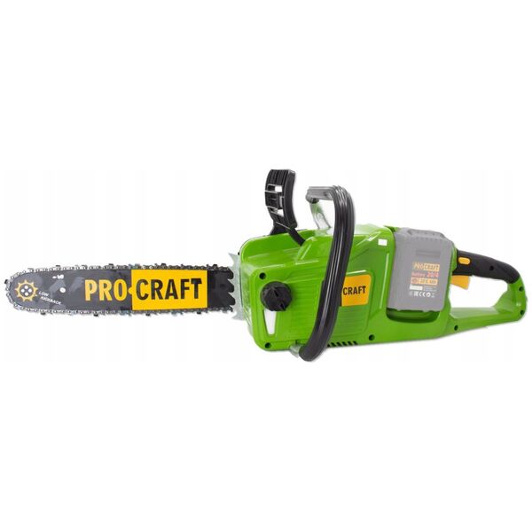 Akumuliatorinis grandininis pjūklas ProCraft PCA40/2, 2x20 V, (be akum. ir krov.)
