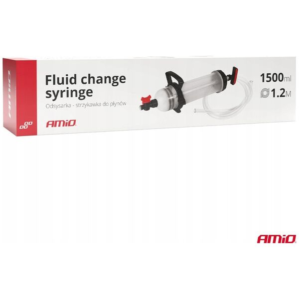 Odsysarka strzykawka do płynów z wężykiem 1500ml amio-04278