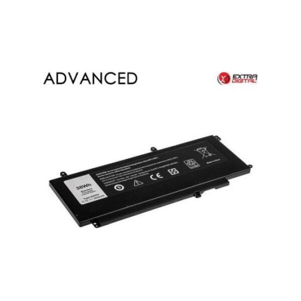 Extra Digital Nešiojamo μπαταρία υπολογιστή DELL D2VF9, 3400mAh, Extra Digital Advanced 13971893 9990000442003