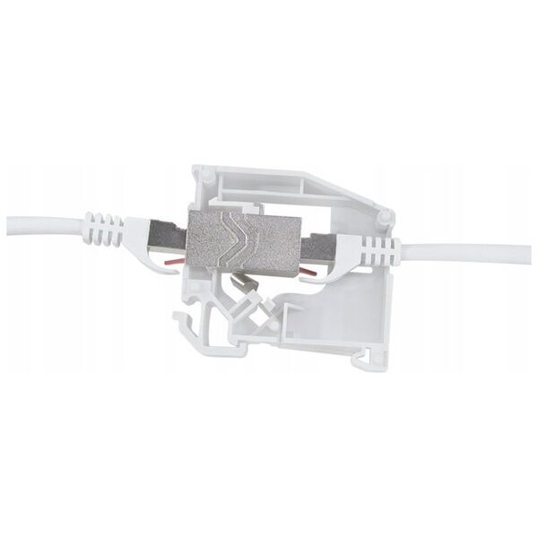 LogiLink LogiLink Hutschienenadapter m.Cat.6A-Kupplung,2xRJ45-Buchse